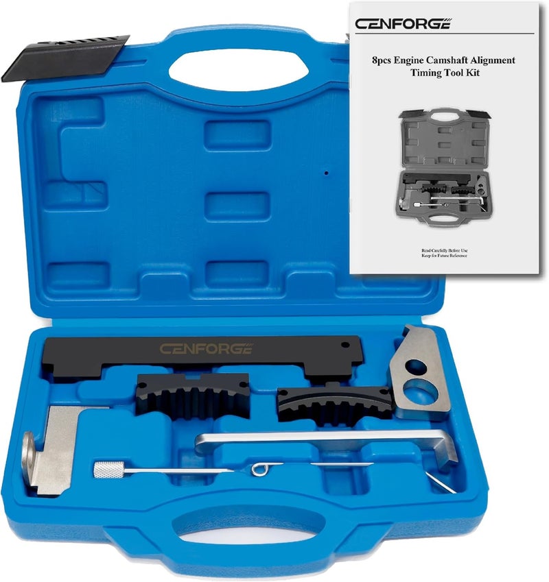 CENFORGE Store Engine Camshaft Tensioning Locking Alignment Timing Belt Tool Kit, Camshaft Holding Tool Compatible with Aveo Chevy Cruze Fiat Alfa Romeo 1.4 1.6 1.8 L - Image 1